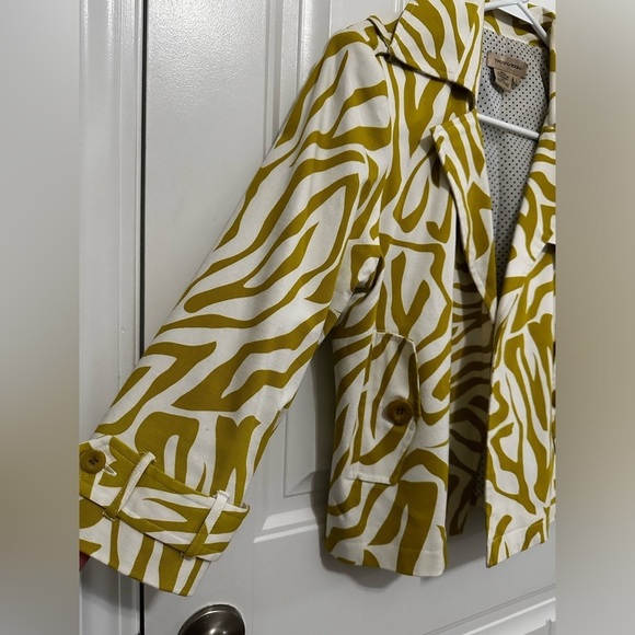 Transitions Cropped Zebra Open Jacket Coat Size Large EUC - Picture 4 of 8